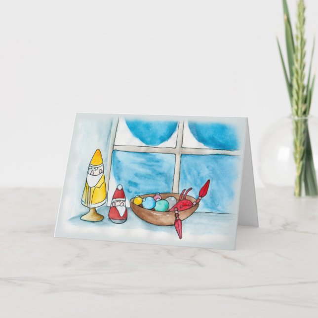 Ein neues England Weihnachten Karte (Vorderseite)