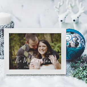 Ein neues Foto Feiertagspostkarte