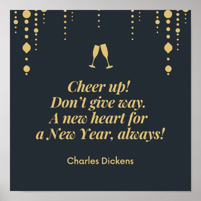 Ein neues Herz für das neue Jahr Charles Dickens Z Poster (Vorne)