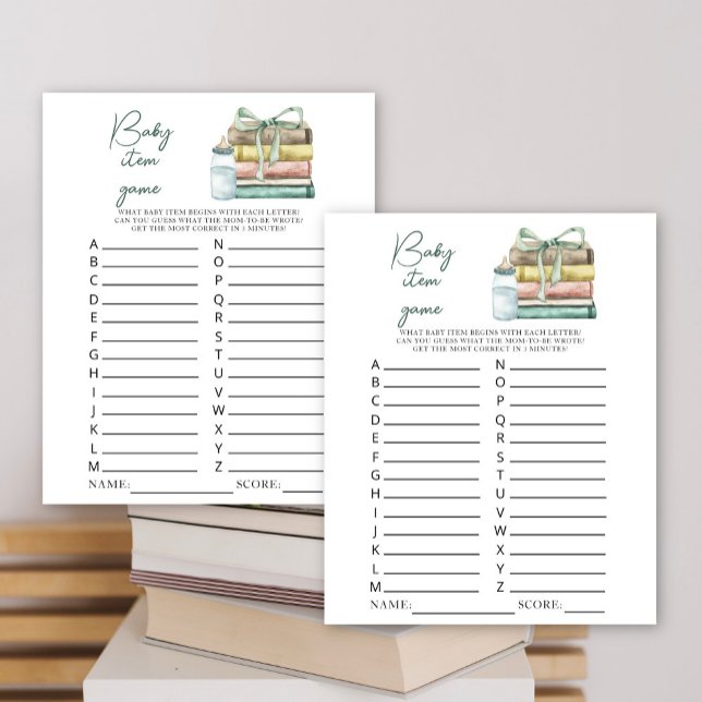 ein neues Kapitel Baby Dusche Baby Item Game (Von Creator hochgeladen)