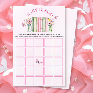 Ein neues Kapitel beginnt Baby Shower Bingo Spiel Flyer