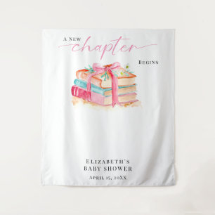Ein neues Kapitel beginnt Baby Shower Wasserfarbe Wandteppich