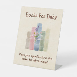 Ein neues Kapitel beginnt Babybücher Sockelschild