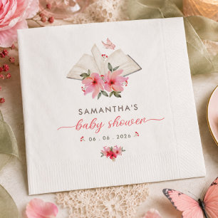 Ein neues Kapitel beginnt Babyparty Serviette