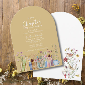 Ein neues Kapitel beginnt bald mit der Babydusche Einladung