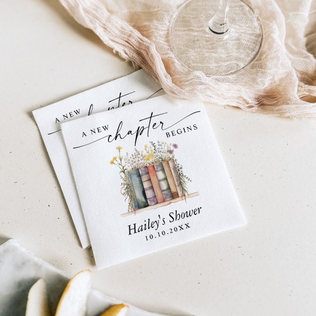 Ein neues Kapitel beginnt, buchen Thema Kinderdusc Serviette (Von Creator hochgeladen)