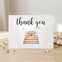 Ein neues Kapitel beginnt Dankeschön-Karte - Flach