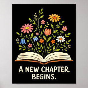 Ein neues Kapitel beginnt, das die Bibliothek der Poster