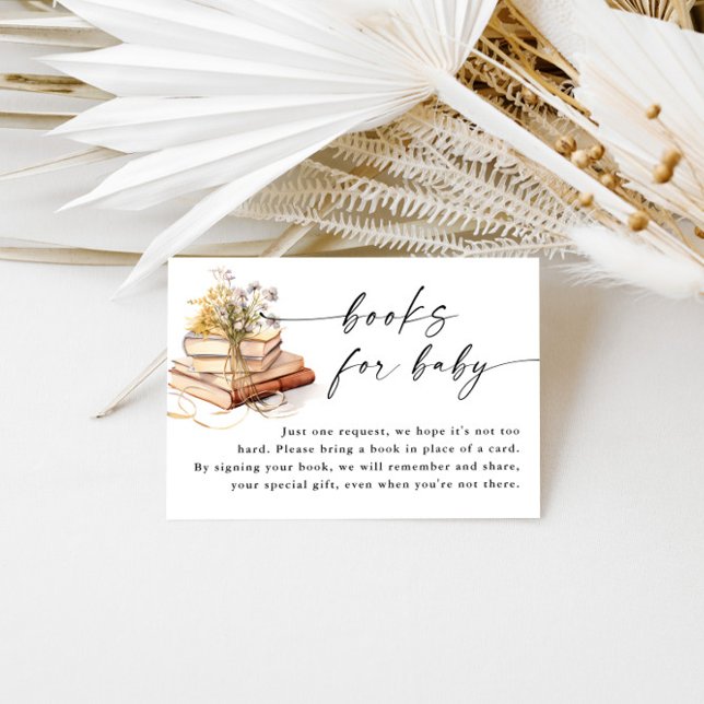 Ein neues Kapitel beginnt mit Baby-Duschbüchern fü Begleitkarte (Von Creator hochgeladen)