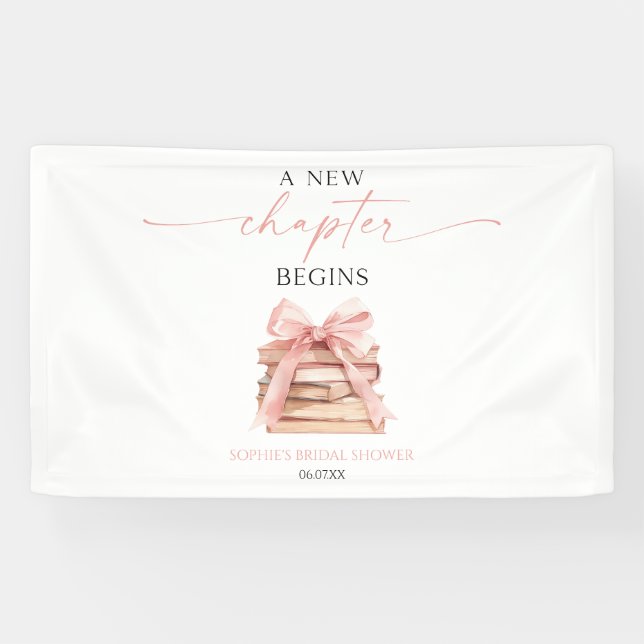 Ein neues Kapitel beginnt mit dem Brautparty "Pink Banner (Horizontal)