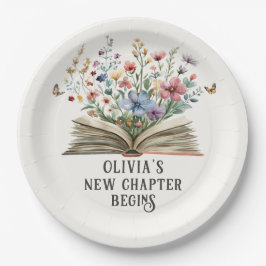 Ein neues Kapitel beginnt mit Wildblume Book Baby  Pappteller