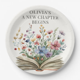 Ein neues Kapitel beginnt mit Wildblume Book Baby  Pappteller