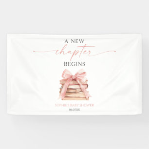Ein neues Kapitel beginnt Pink Bow Books Baby Show Banner
