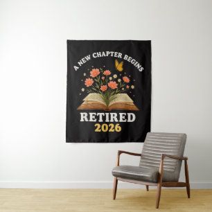 Ein neues Kapitel beginnt Rentner 2026 Wandteppich