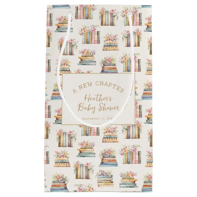 Ein neues Kapitel Bücher Kinderdusche Kleine Geschenktüte (Vorderseite)