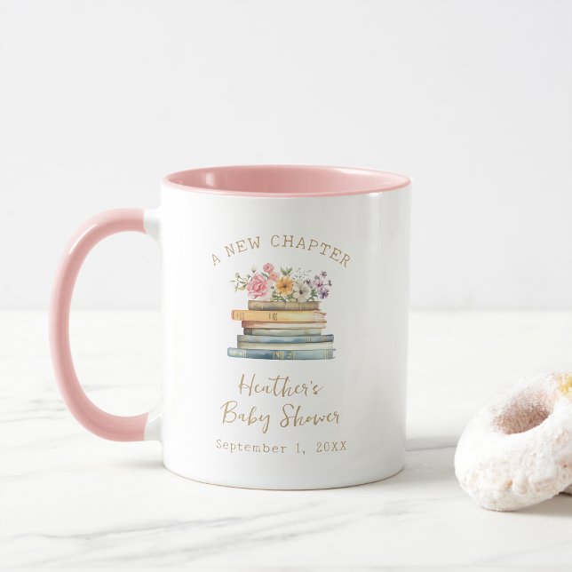 Ein neues Kapitel Bücher Kinderdusche Tasse (A New Chapter Books Baby Shower Mug by Painted Paperie
)