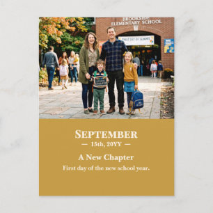 Ein neues Kapitel September-Erinnerungsfoto-Postka Postkarte