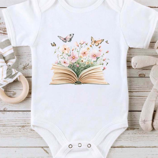 Ein neues Kapitel Storybook Babydusche Baby Strampler (Von Creator hochgeladen)