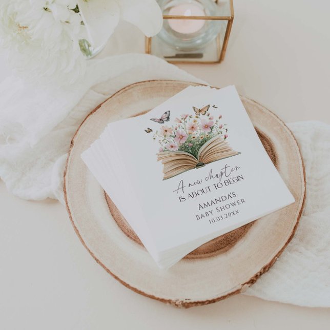 Ein neues Kapitel Storybook Kinderdusche Serviette (Von Creator hochgeladen)