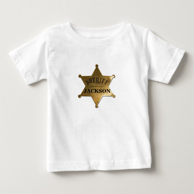 Ein neues lil'sherriff in der Stadt Baby T-shirt (Vorderseite)