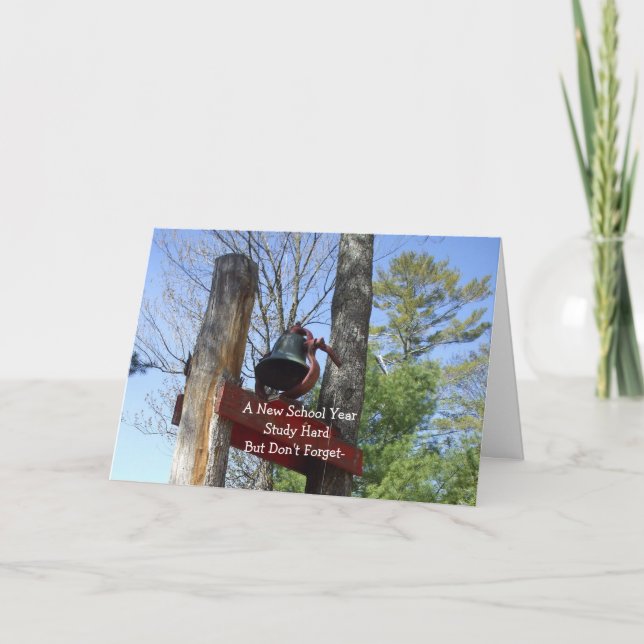 Ein neues Schuljahr Karte (Vorderseite)