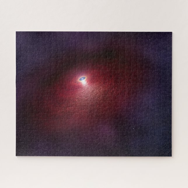 Ein Neutronenstern mit einer Scheibe warmen Staubs (Horizontal)