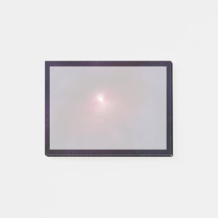 Ein Neutronenstern mit einer Scheibe warmen Staubs Post-it Klebezettel