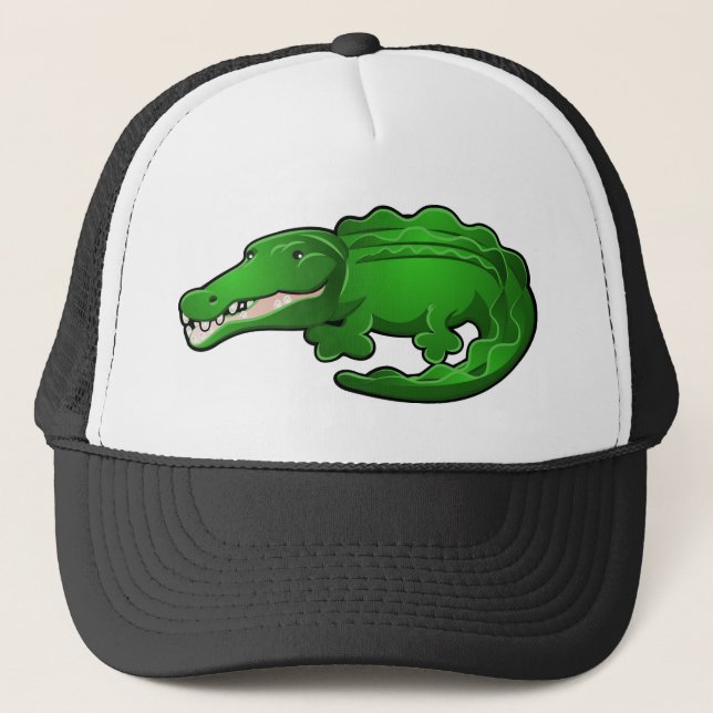 Ein niedlicher Alligator-oder Truckerkappe (Vorderseite)