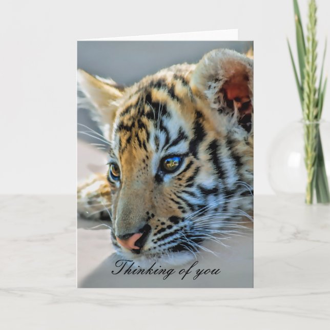 Ein niedlicher Babytiger Karte (Vorderseite)