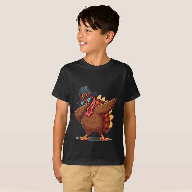 Ein Niedlicher Dabbing lustiger türkischer Ernteda T-Shirt (Vorne ganz)