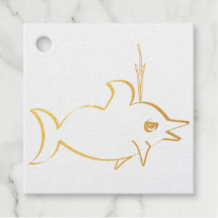 Ein niedlicher Delphin Geschenkanhänger