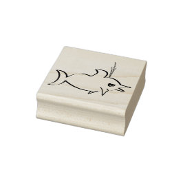 Ein niedlicher Delphin Gummistempel