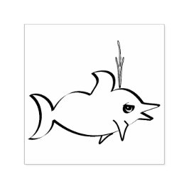 Ein niedlicher Delphin Permastempel