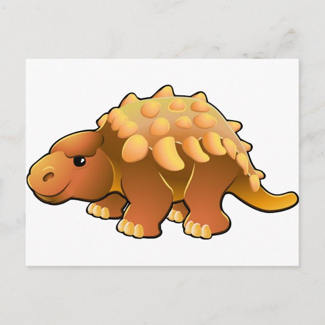 Ein niedlicher Dinosaurier Postkarte (Vorderseite)
