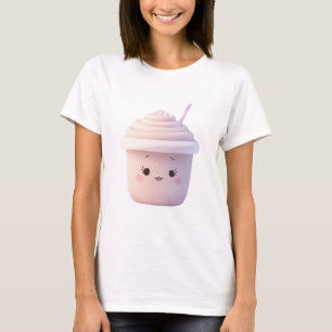 Ein Niedlicher Erdbeermilch T-Shirt