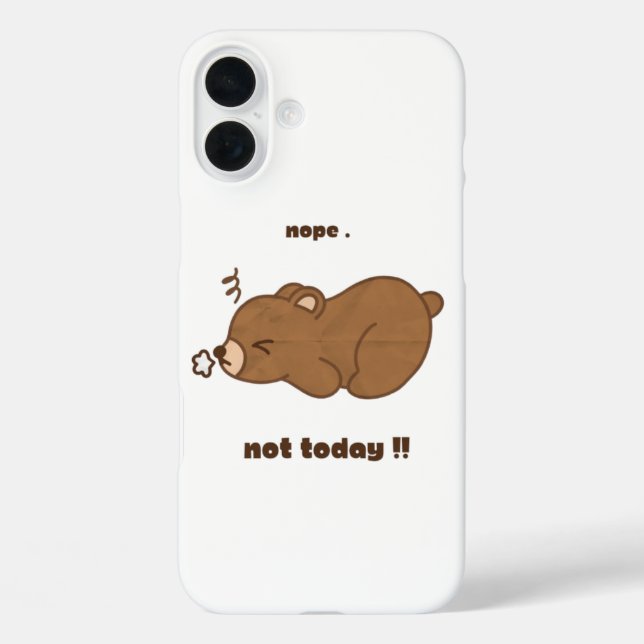 Ein niedlicher Faulbär iPhone 16 Plus Hülle (Rückseite)