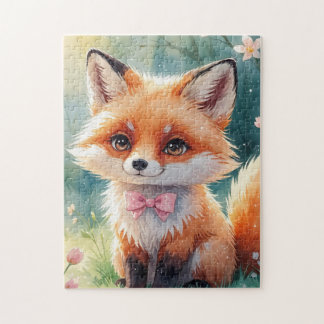 Ein Niedlicher Fuchs und rosa Bug