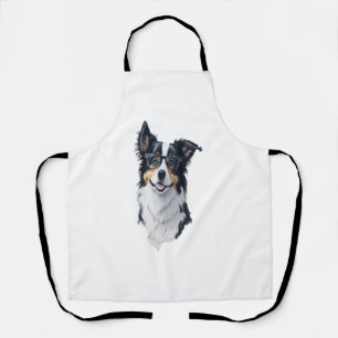 Ein niedlicher Hund Border Collie [RB#10008] Schürze