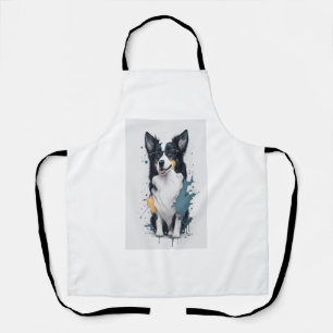 Ein niedlicher Hund Border Collie [RB#10011] Schürze