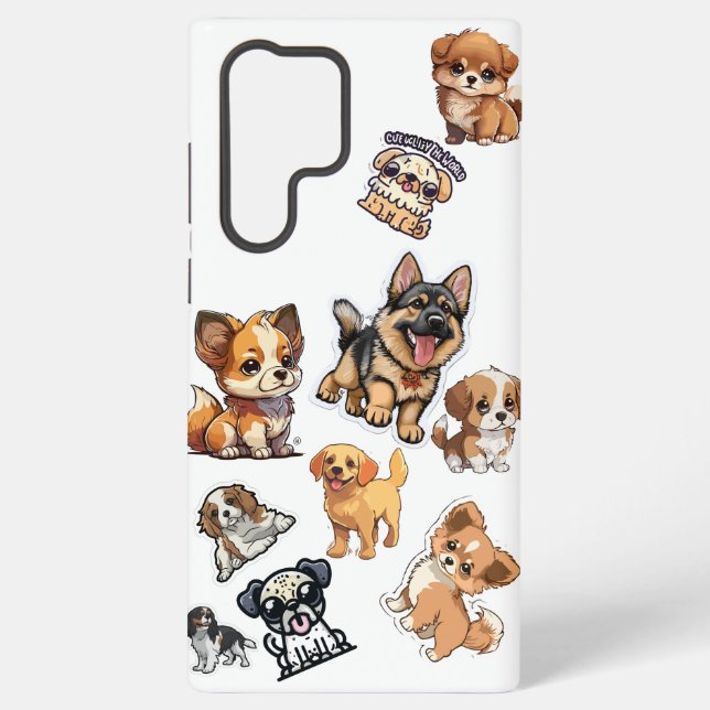 Ein niedlicher kleiner Welpe 🤩| Streunhund 🐾| Fa Samsung Galaxy Hülle (Rückseite)