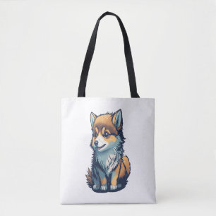 Ein Niedlicher kleiner Welpe Tasche