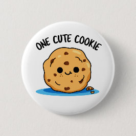 Ein Niedlicher Kochkuchen-Funny-Food-Puff Button