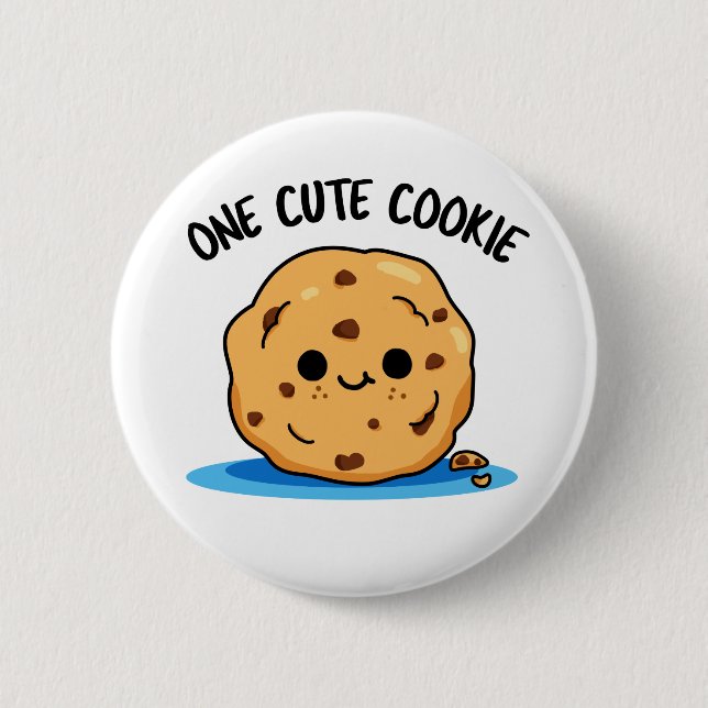 Ein Niedlicher Kochkuchen-Funny-Food-Puff Button (Vorderseite)