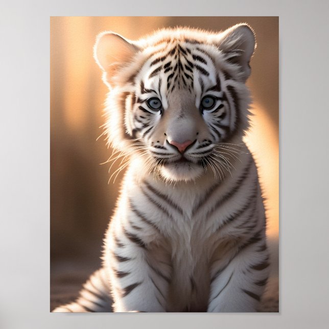 Ein Niedlicher Tiger Poster (Vorne)