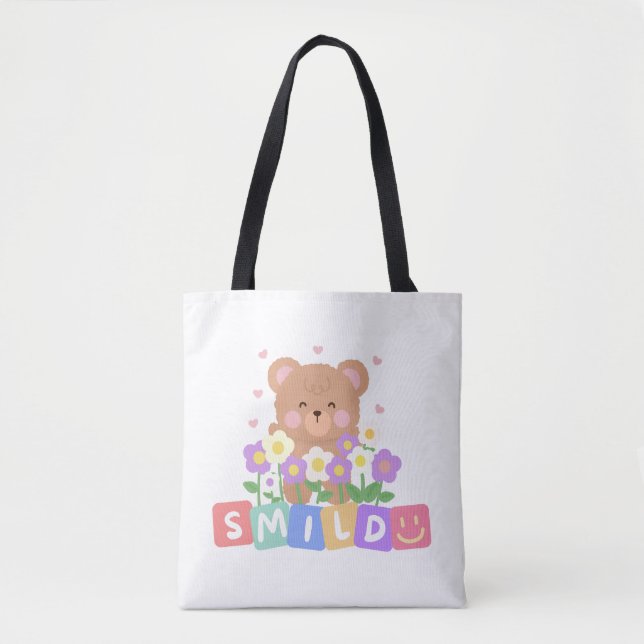 ein niedlicher und niedlicher Bär Tasche (Vorderseite)