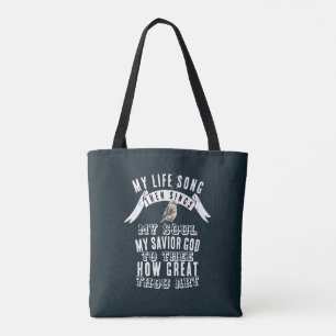 Ein Niedlicher Vogel singt wie toll du bist Christ Tasche