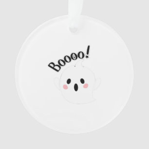 Ein Niedlicher, weißer Boo, Lässig Ornament