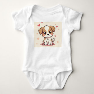 ein niedlicher Welpe Baby Strampler