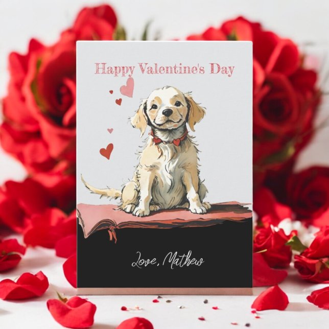 Ein niedlicher Welpe Feiertagskarte (Von Creator hochgeladen)