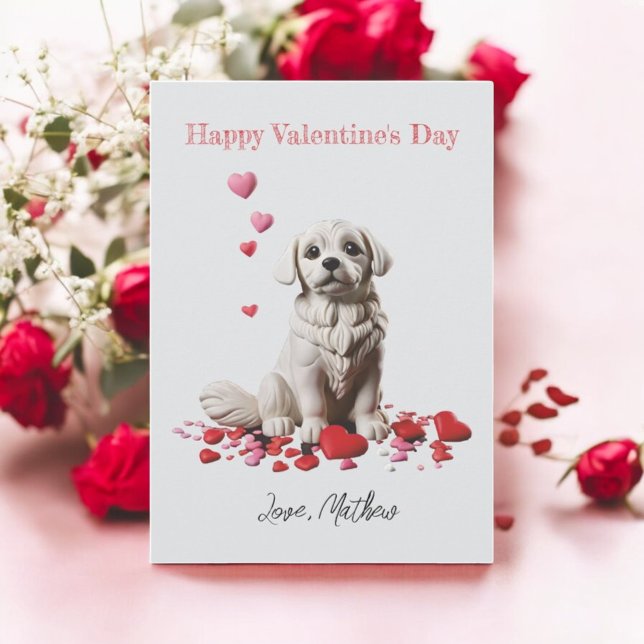 Ein niedlicher Welpe Feiertagskarte (Von Creator hochgeladen)